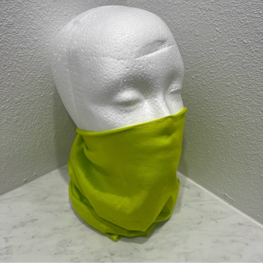 Neon Green Yellow Stretchy Neck Gaiter NWOT